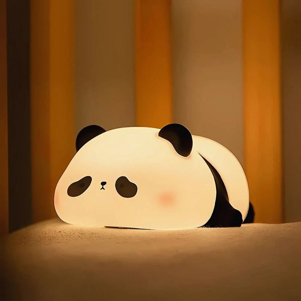 Squeeze Night Light Cute Animal Character Soft Silicone Bedside Lamp