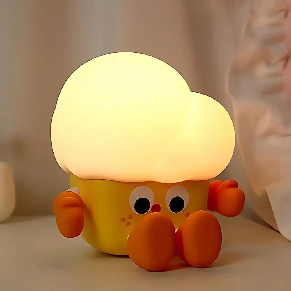 Squeeze Night Light Cute Animal Character Soft Silicone Bedside Lamp