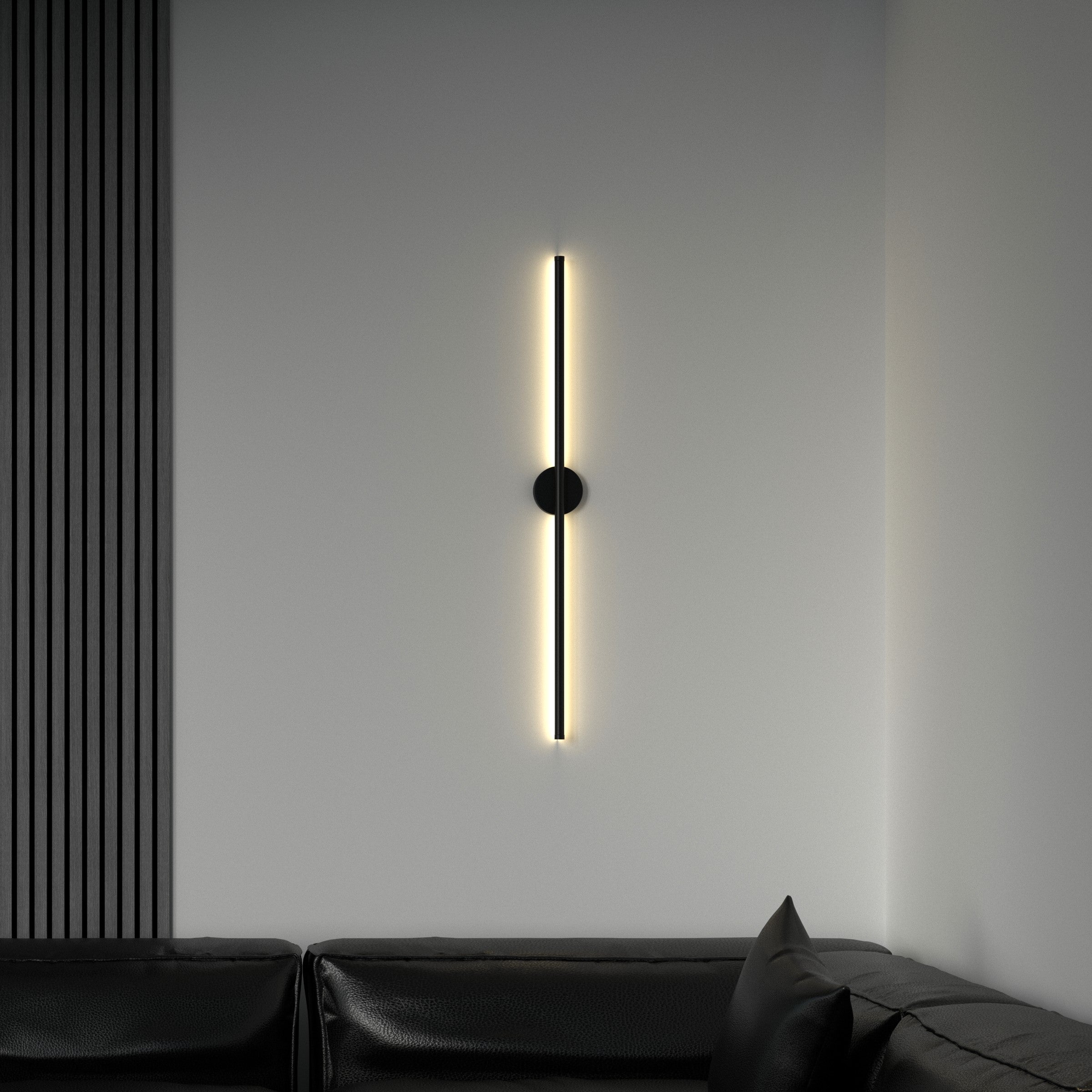 Modern Round Wall Sconce with Integrated LED Light