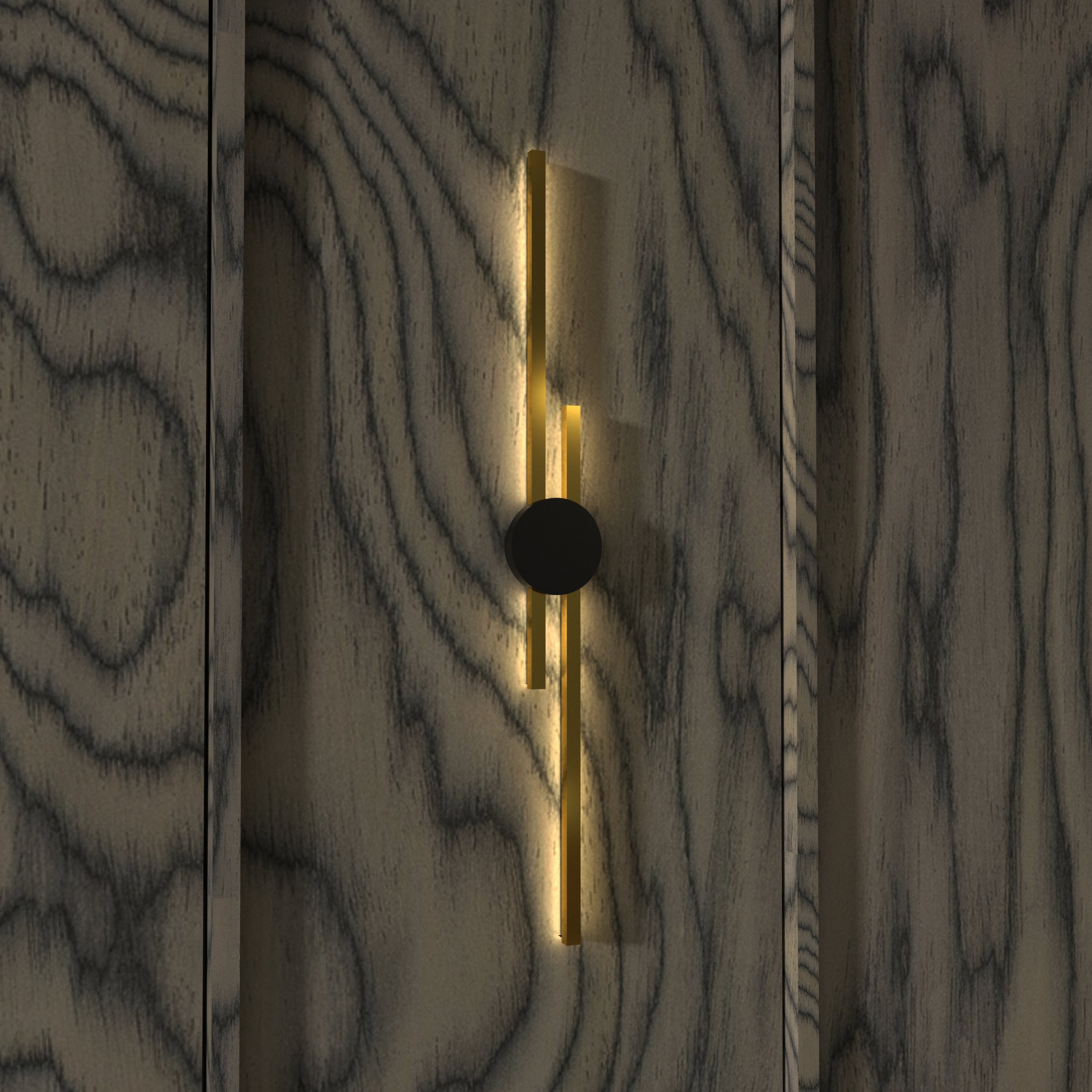 Minimalist LED Wall Sconce 25-48 Inches Warm White Cold White Dimmable