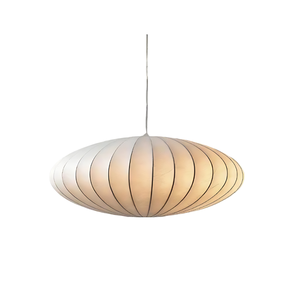 Japandi Silk Chandelier Light – Elegant Modern Pendant for Home Interiors, Luxurious Artificial Silk Design 0