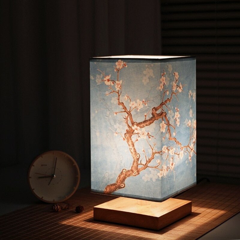 Japanese-Scandinavian Minimalist Table Lamp in Natural Bamboo and Wood – Ideal Bedside or Desk Lamp for Serene Interiors 1