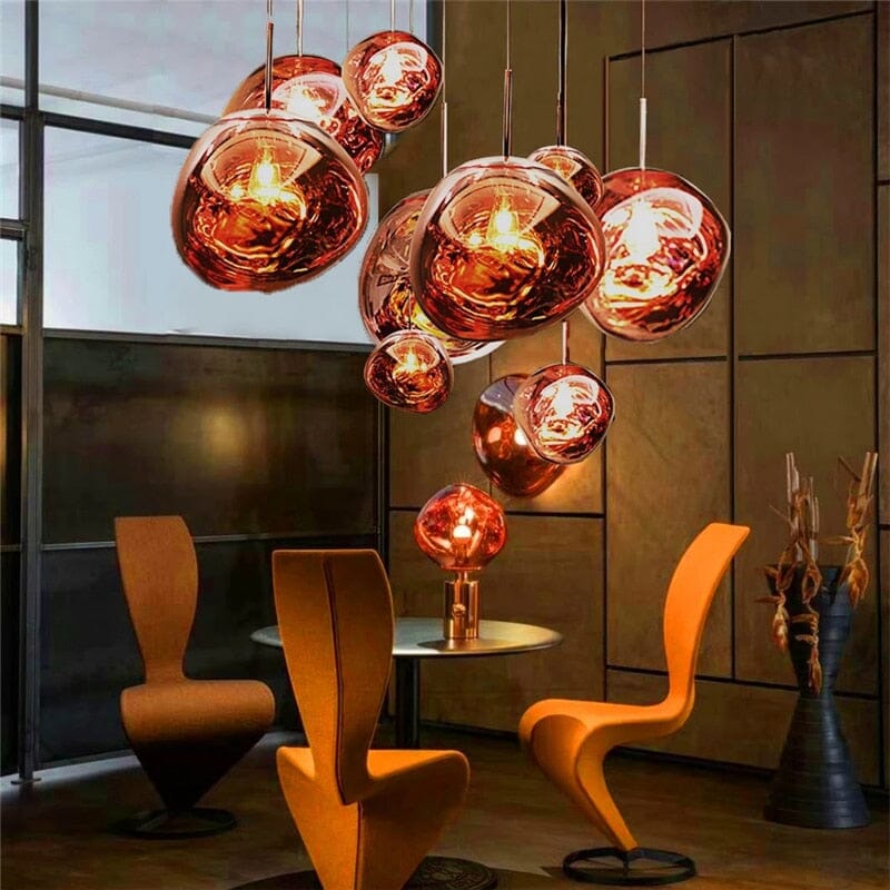 Lava Acrylic Pendant Light – Adjustable Height Kitchen Pendant Lighting in Multiple Colors 8