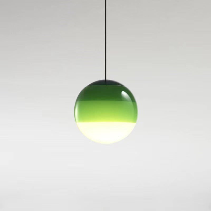 Modern Gradient Glass Pendant Light with Dual Color Temperatures – Stylish Black Kitchen Hanging Light Fixture 5