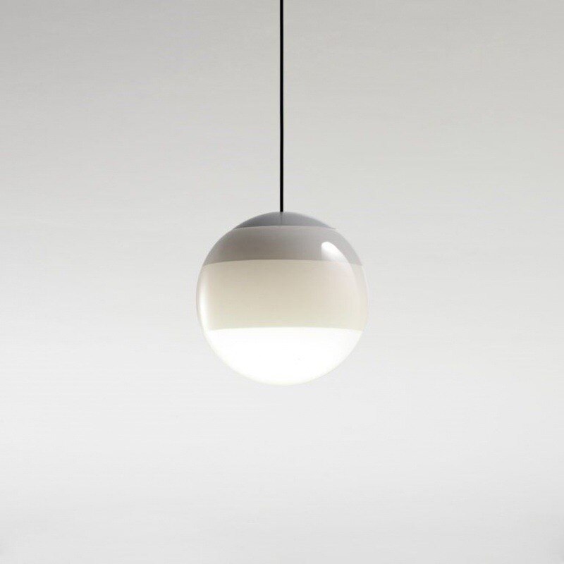 Modern Gradient Glass Pendant Light with Dual Color Temperatures – Stylish Black Kitchen Hanging Light Fixture 8
