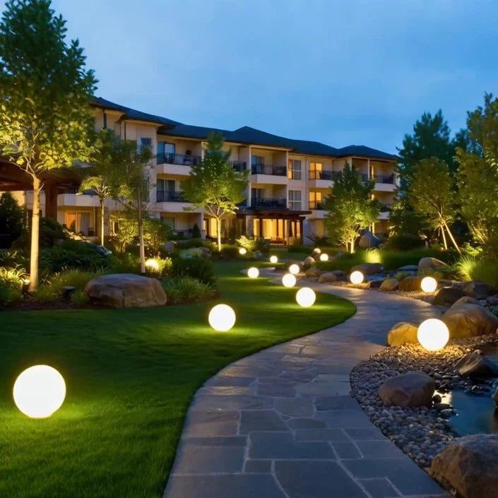 Spherical Garden Light 16 Colour LED Remote Control Weather-Resistant