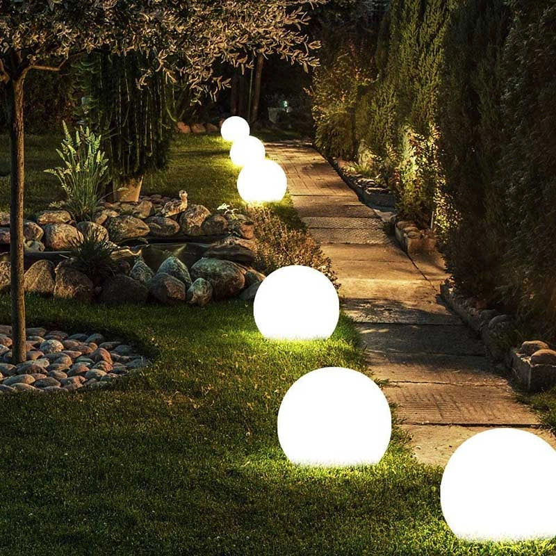 Spherical Garden Light 16 Colour LED Remote Control Weather-Resistant