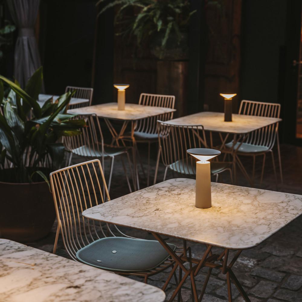 Rotatable LED Desk Lamp with Dimmable Brightness and USB Rechargeable Battery