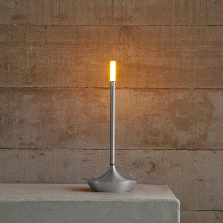Nordic Candlestick Light Rechargeable Dimmable Aluminum