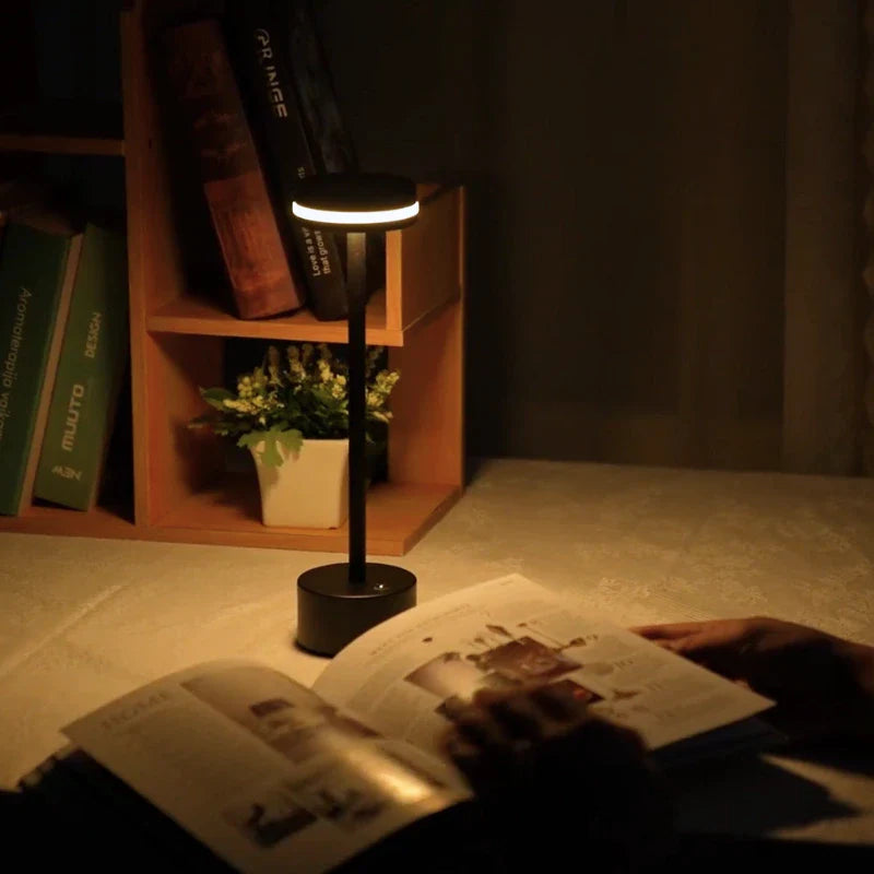 Rechargeable LED Table Lamp Touch Control Dimmable Aluminium