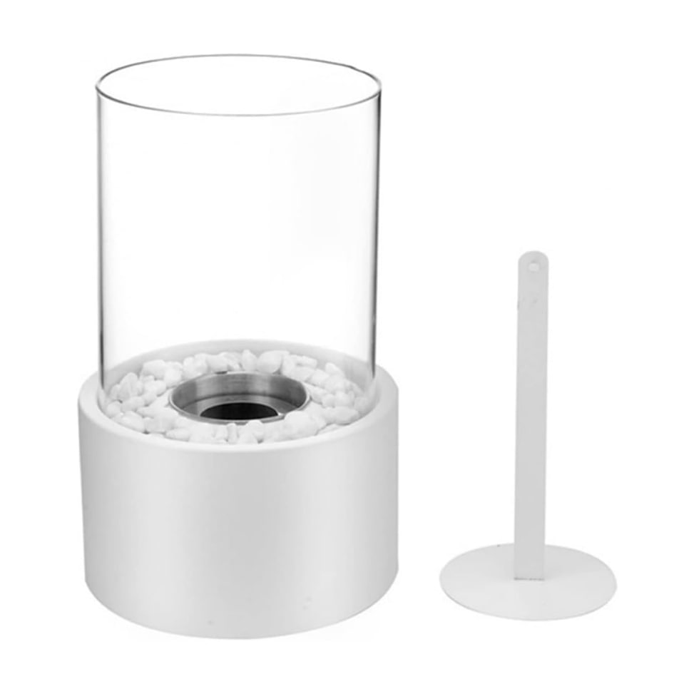 Classic Oil Lamp with Removable Glass Cylinder and Metal Frame