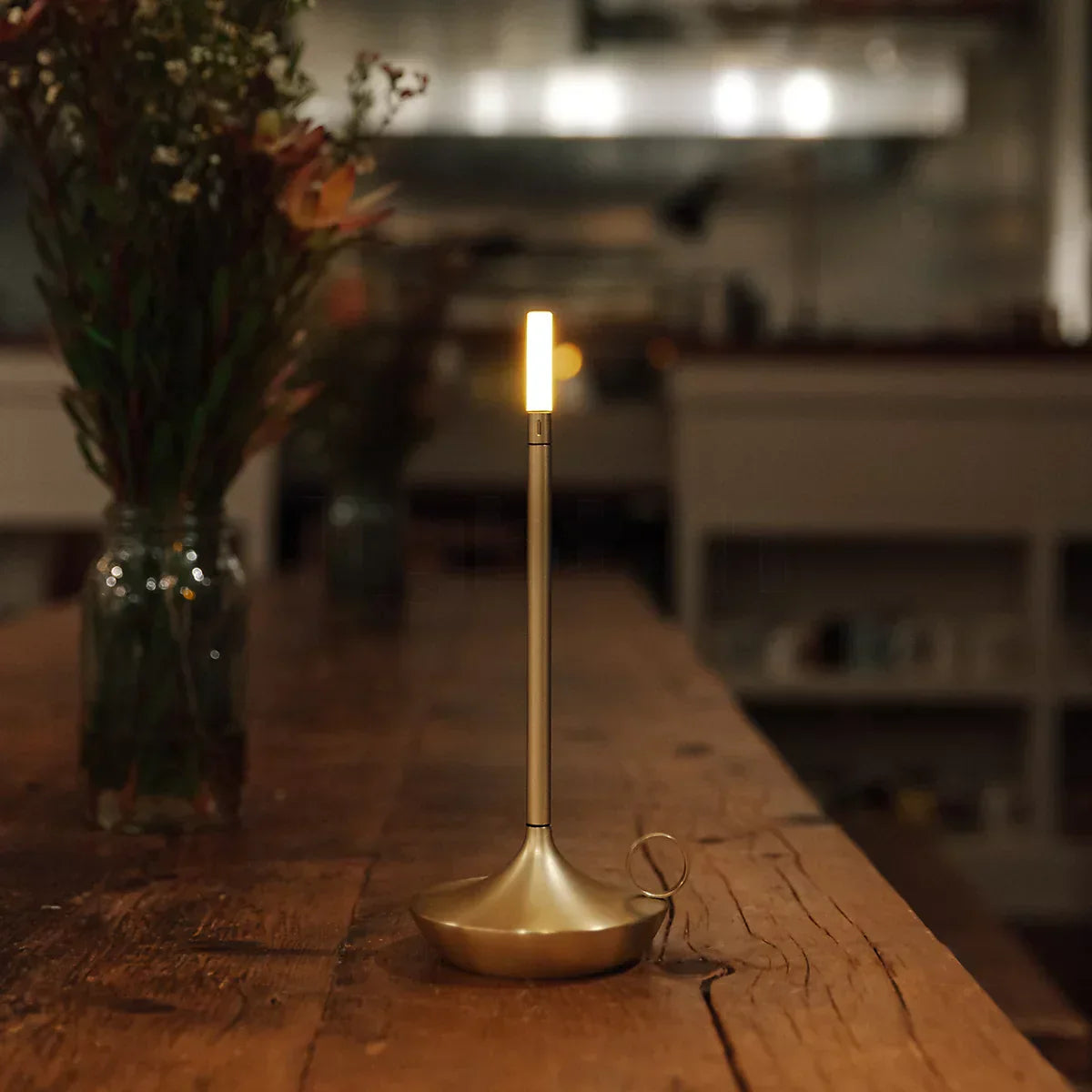 Nordic Candlestick Light Rechargeable Dimmable Aluminum