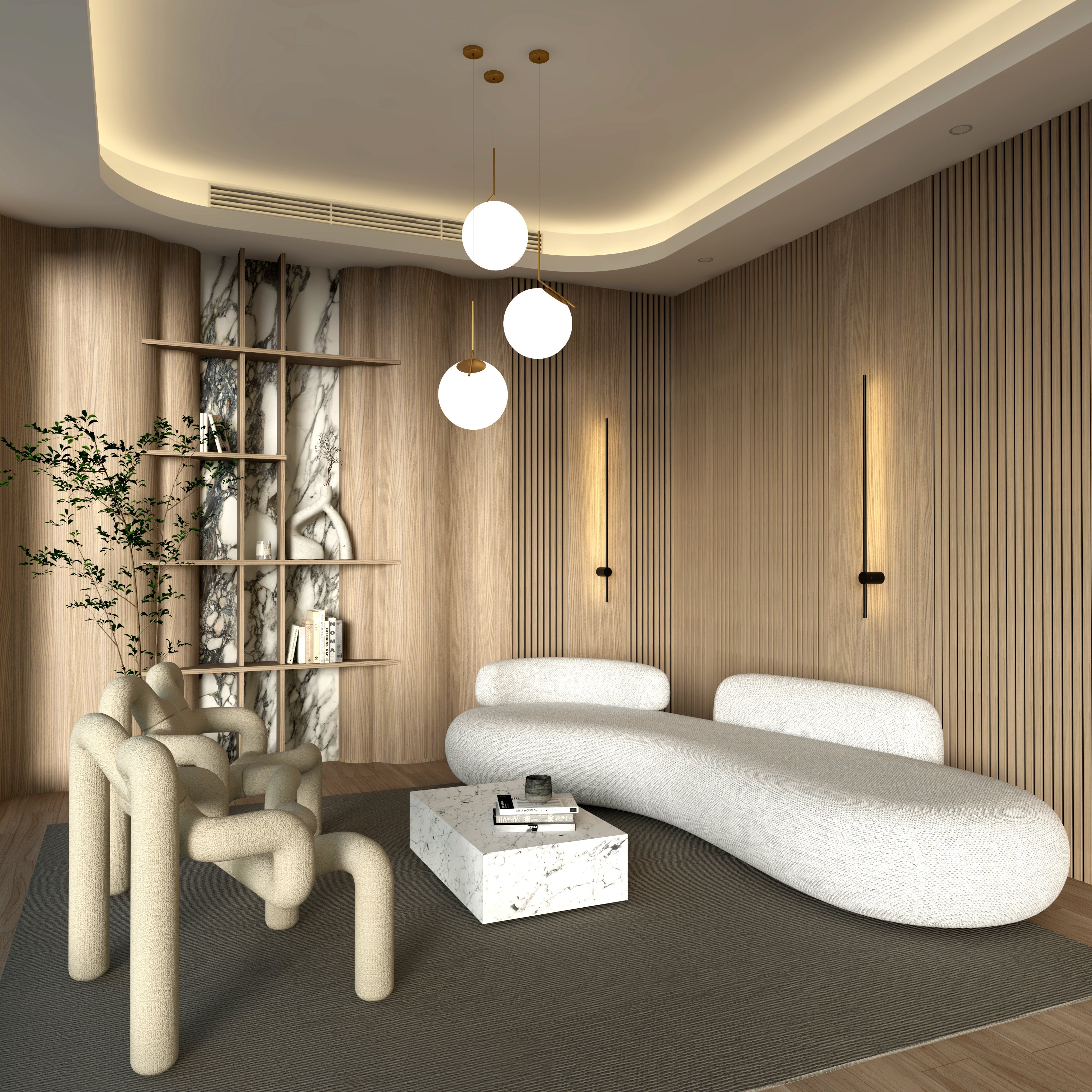 Modern Wall Sconce Linear LED Light Brushed Metal Minimalist