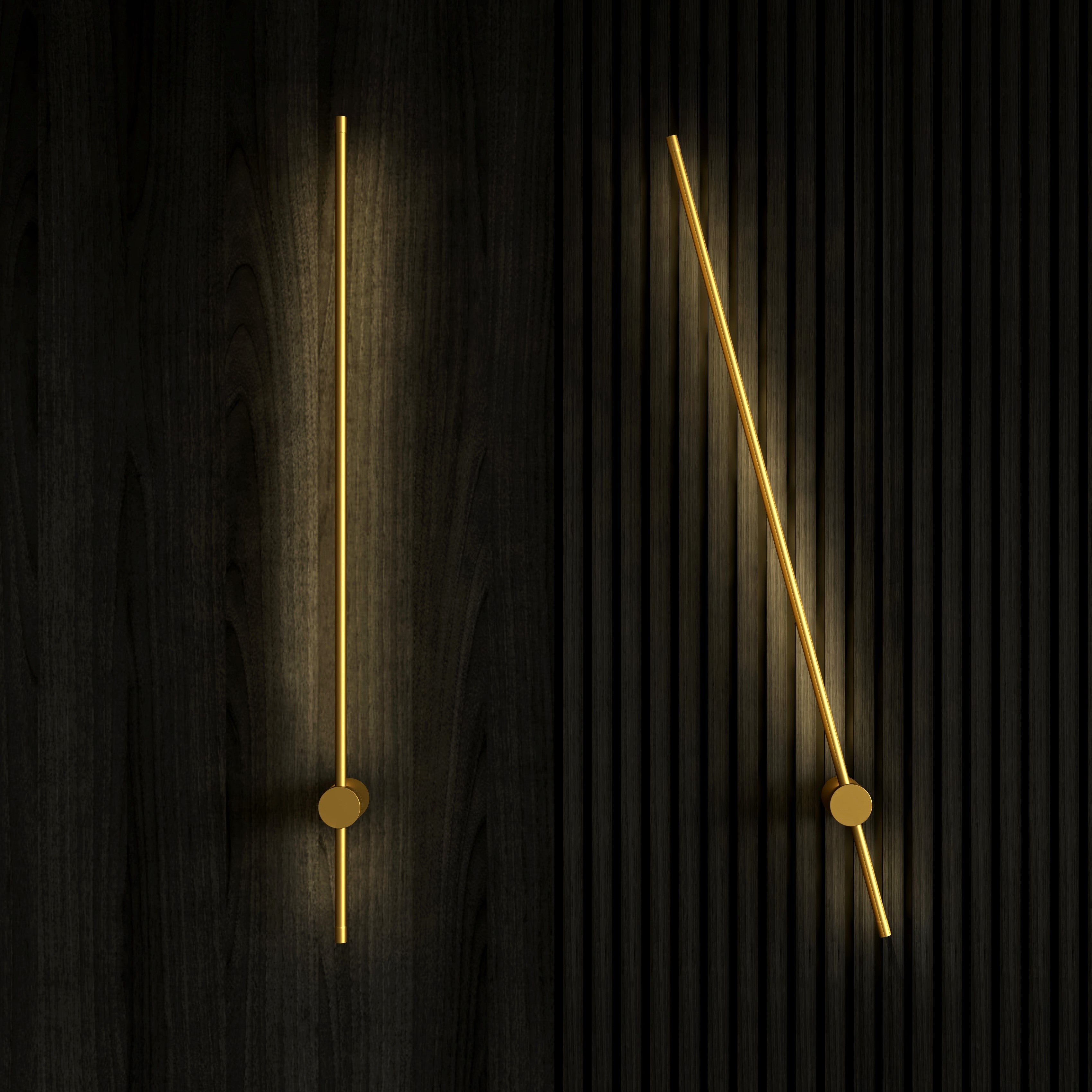 Modern Wall Sconce Linear LED Light Brushed Metal Minimalist