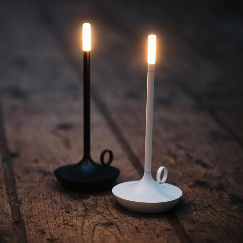 Nordic Candlestick Light Rechargeable Dimmable Aluminum