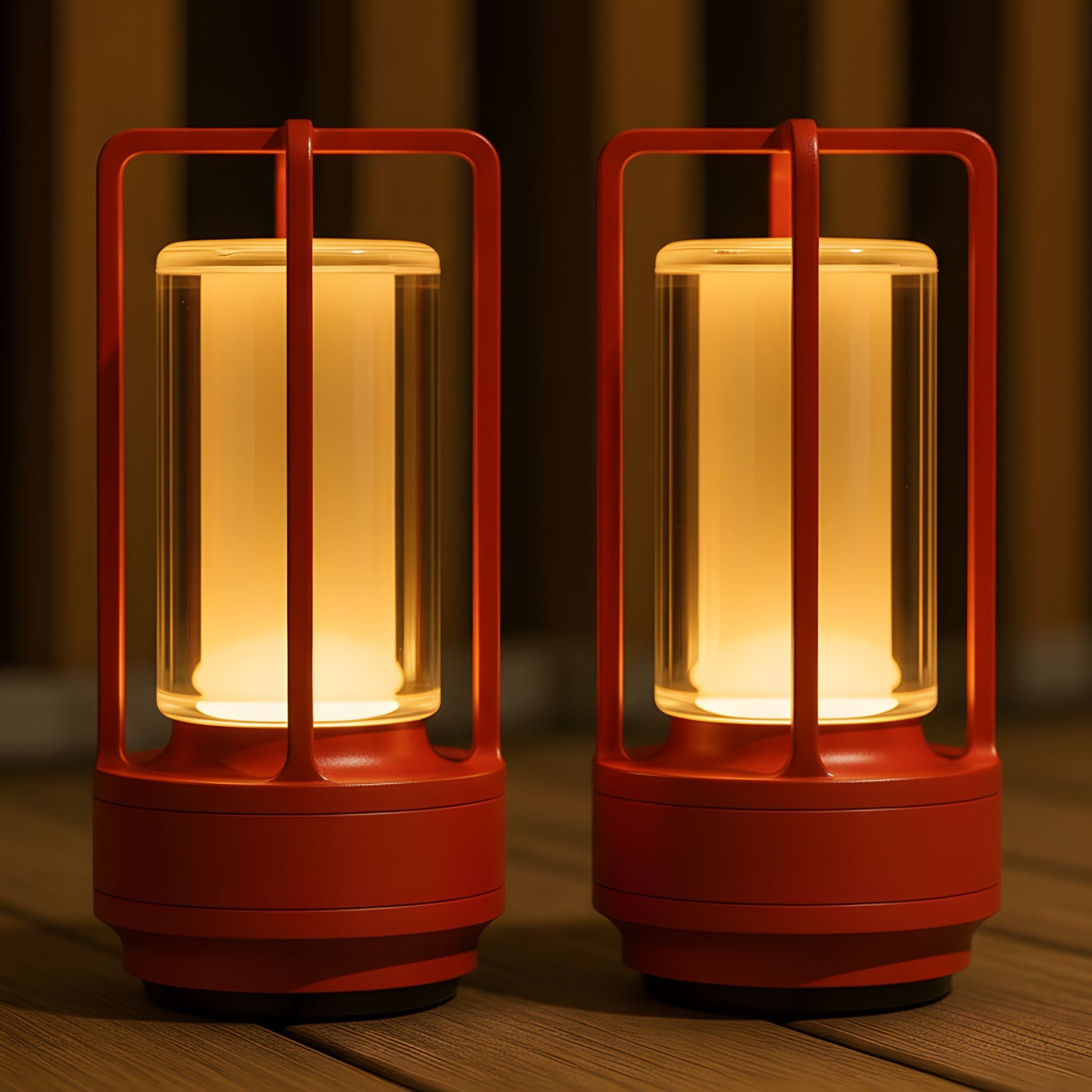 Crystal Glass Table Lamp with Touch Control and Rechargeable Battery