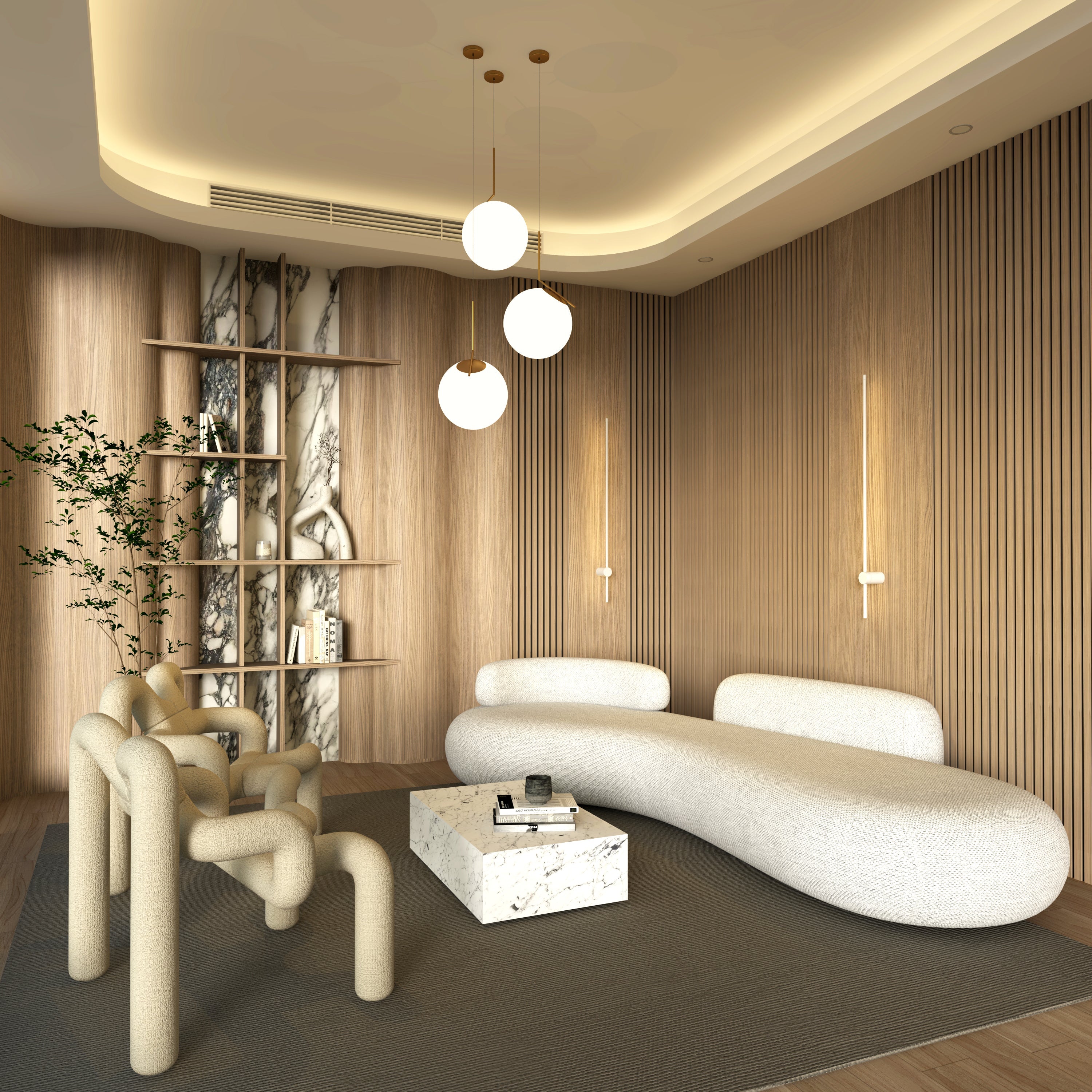 Modern Wall Sconce Linear LED Light Brushed Metal Minimalist