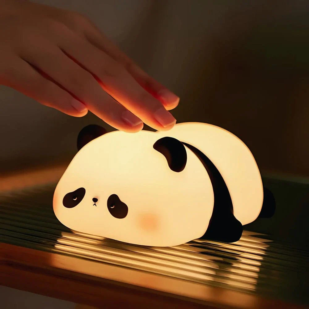 Squeeze Night Light Cute Animal Character Soft Silicone Bedside Lamp