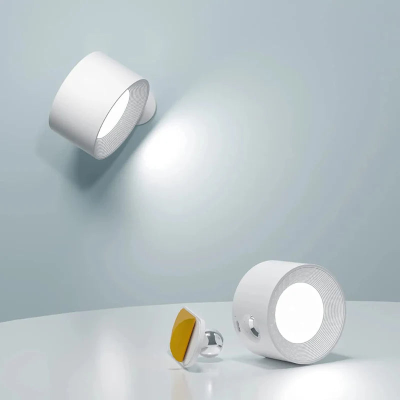 Cordless Dimmable Wall Lamp 360° Rotation Magnetic Charging