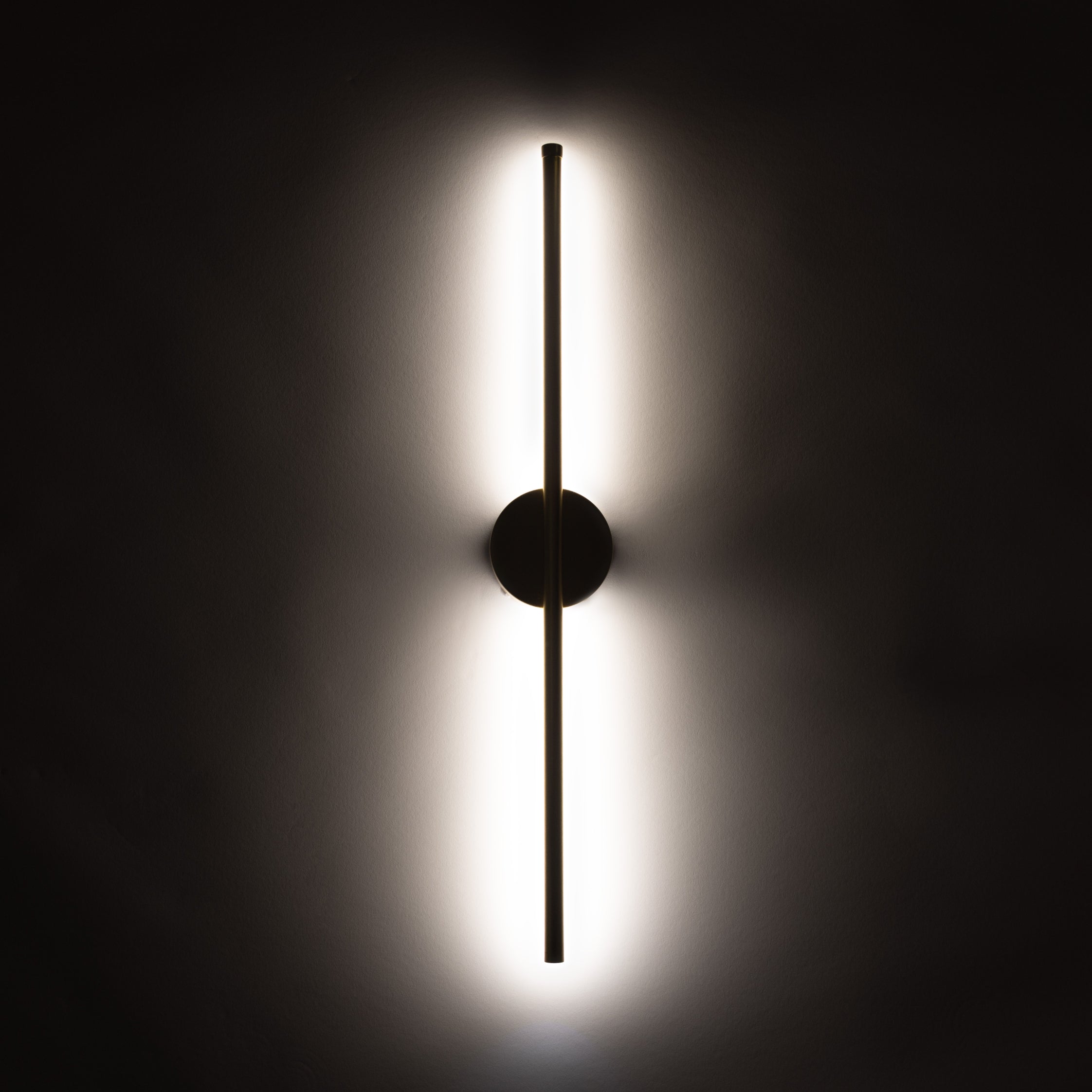 Modern Round Wall Sconce with Integrated LED Light