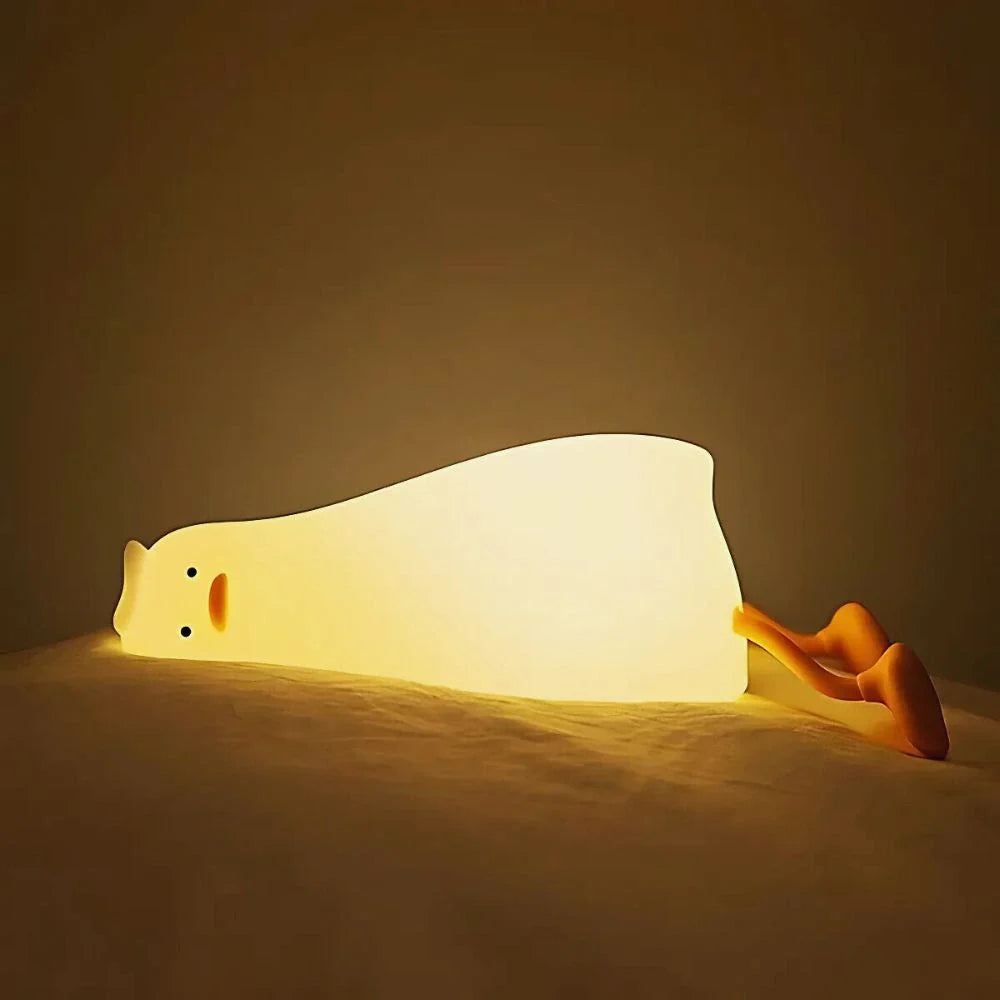 Squeeze Night Light Cute Animal Character Soft Silicone Bedside Lamp