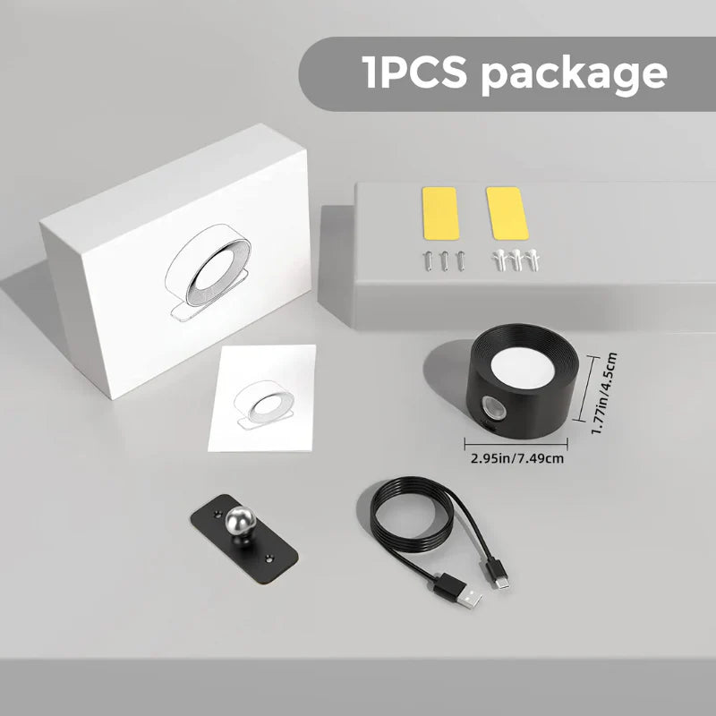 Cordless Dimmable Wall Lamp 360° Rotation Magnetic Charging