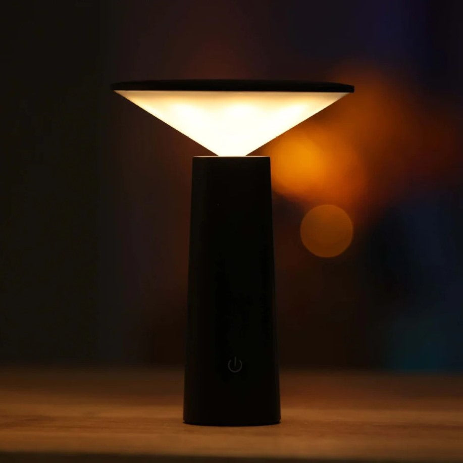 Rotatable LED Desk Lamp with Dimmable Brightness and USB Rechargeable Battery