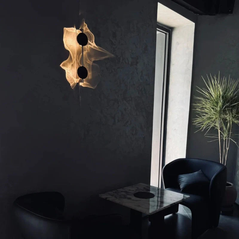 Rotatable Wall Sconce 180° Ripple Projection Aluminium Warm White