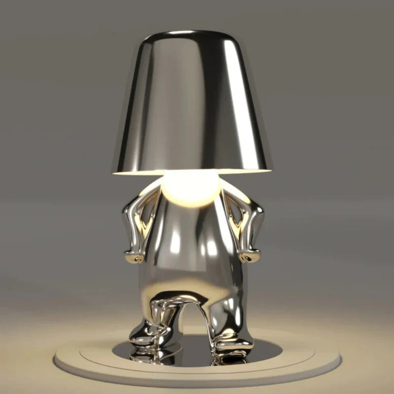 Artistic Dimmable Resin Lamp USB Rechargeable Touch Control 17cm