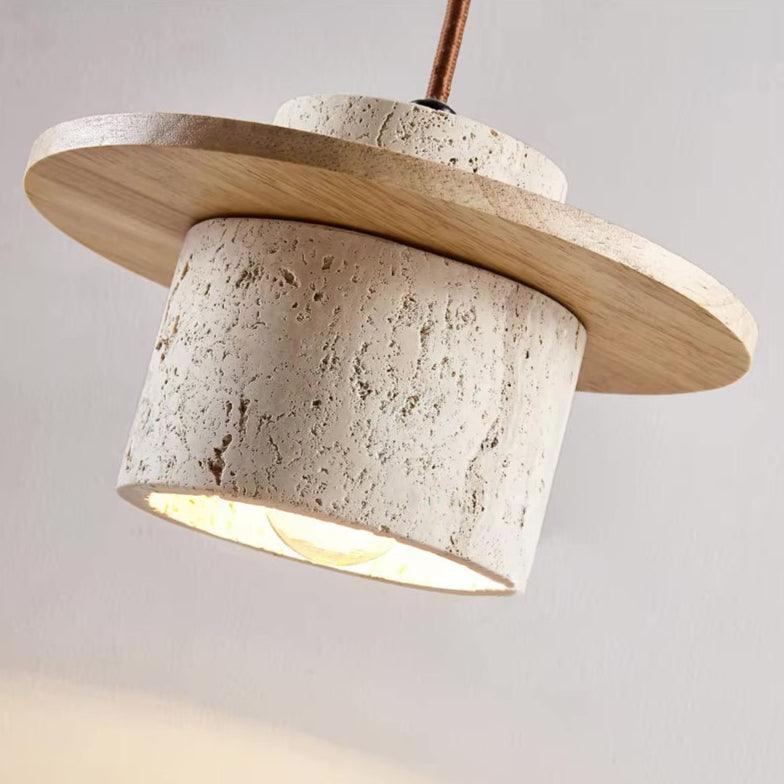 Elegant Stone and Wood Pendant Lamp with LED Bulbs – Modern Kitchen Pendant Lighting for Dining and Living Areas 8