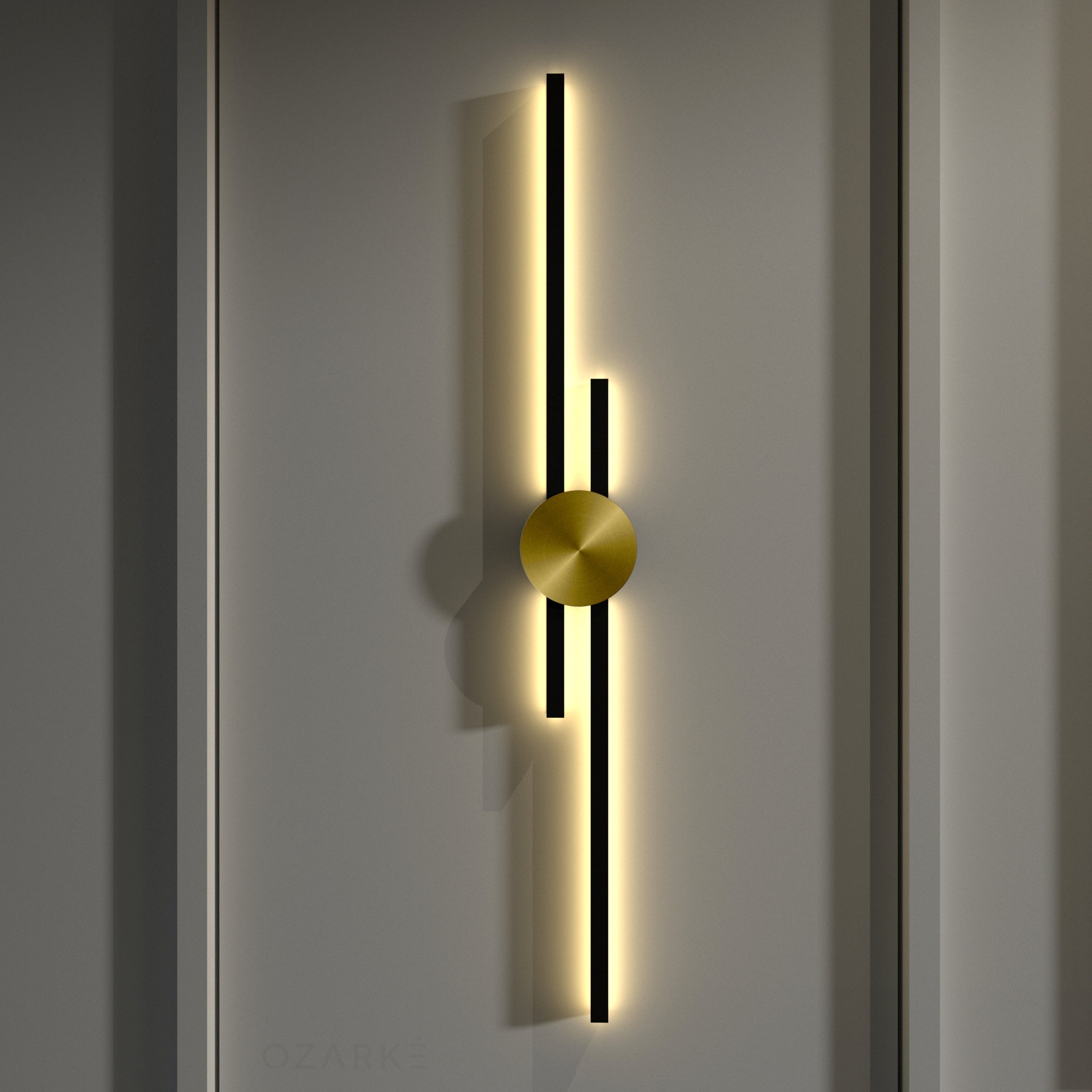 Minimalist LED Wall Sconce 25-48 Inches Warm White Cold White Dimmable