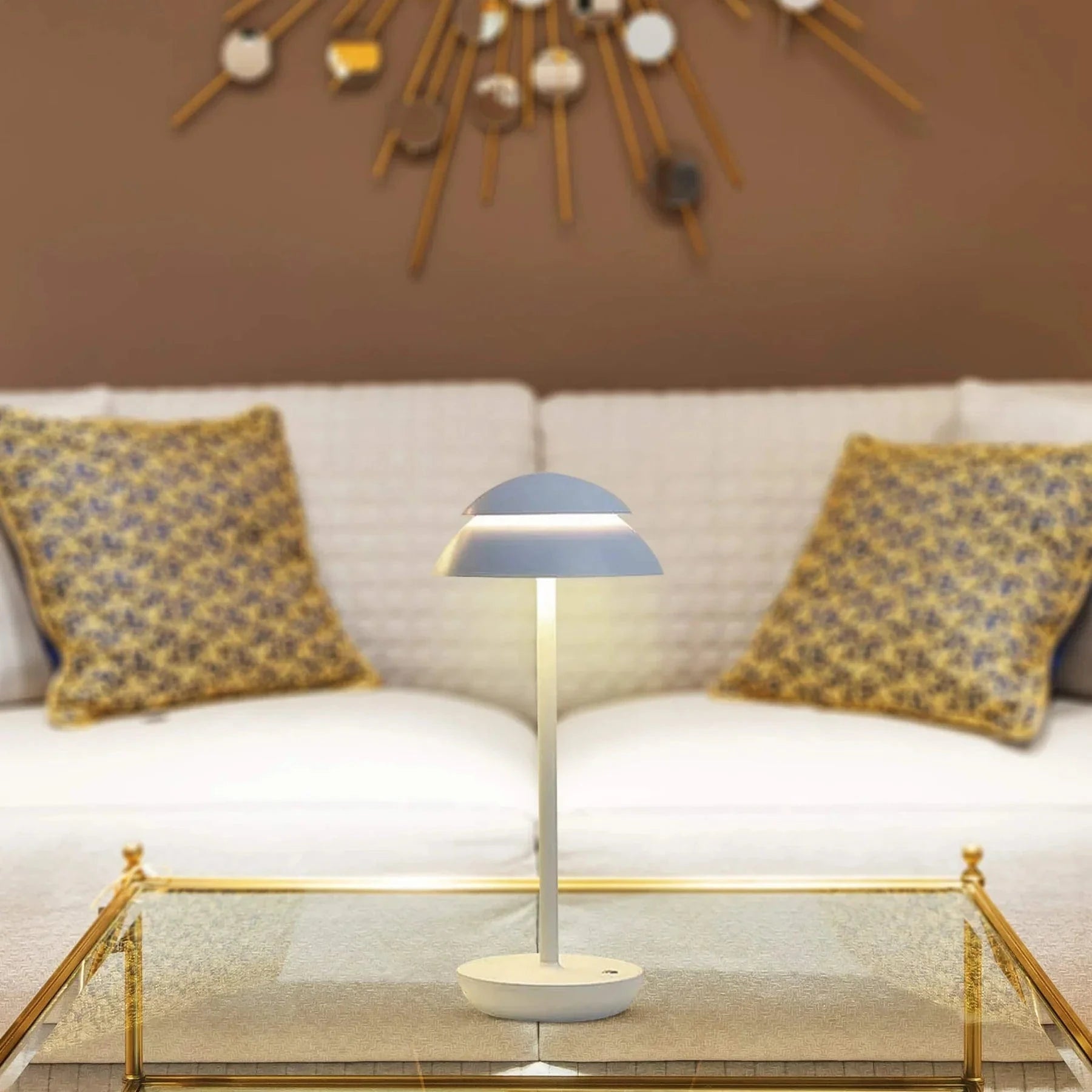 Modern Cordless Rechargeable Table Lamp with Touch Control Dimming – Scandinavian Design Bedside Lamp for Elegant Lighting 9