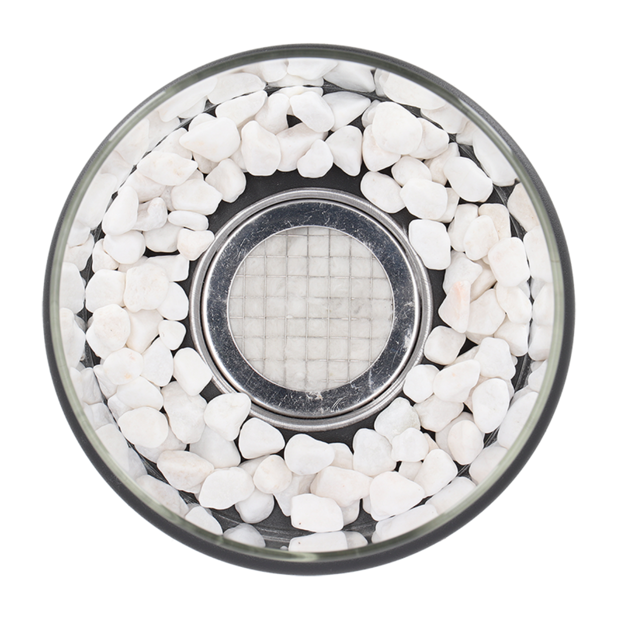 Classic Oil Lamp with Removable Glass Cylinder and Metal Frame