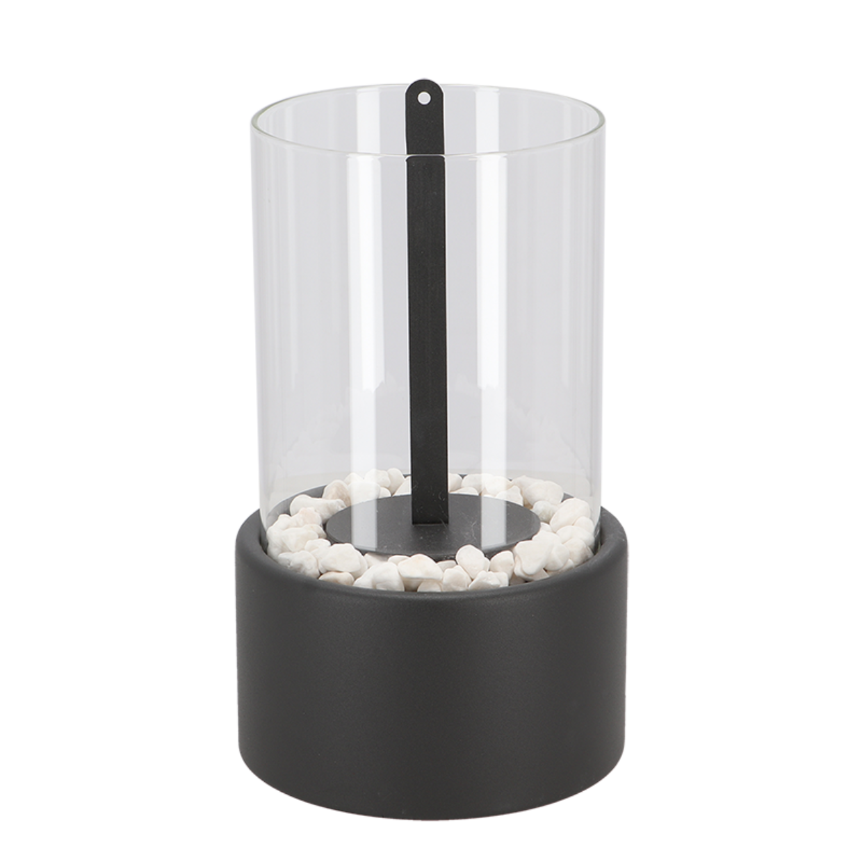 Classic Oil Lamp with Removable Glass Cylinder and Metal Frame