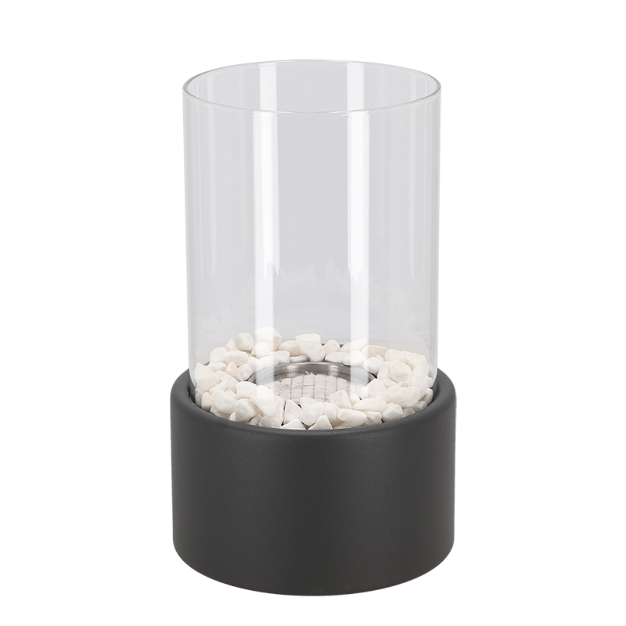 Classic Oil Lamp with Removable Glass Cylinder and Metal Frame