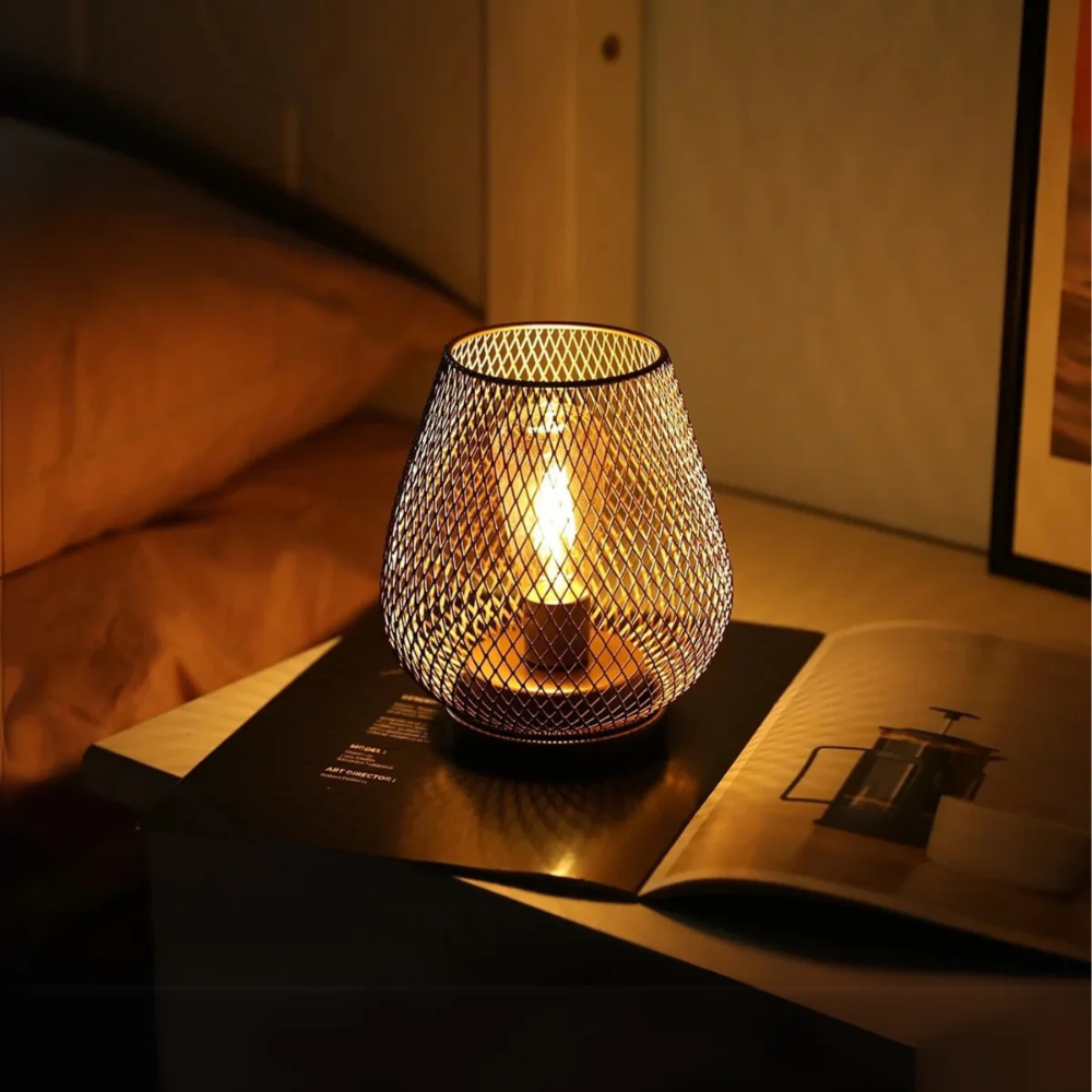 Sculptural Night Light with Warm Golden Glow – Modern Decorative Accent Lamp for Calming Atmosphere and Versatile Placement 4