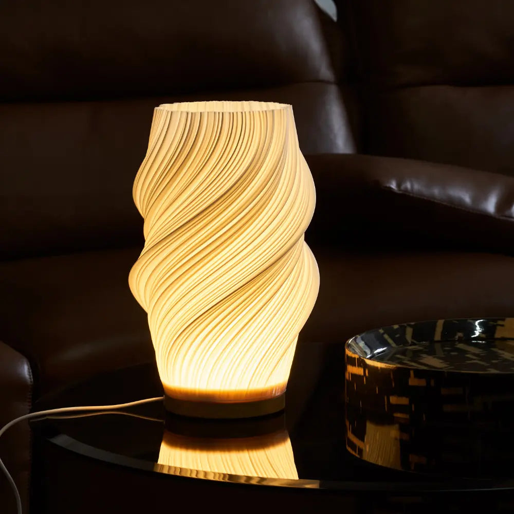 Wave Crest Table Lamp with USB Power and Adjustable Lighting