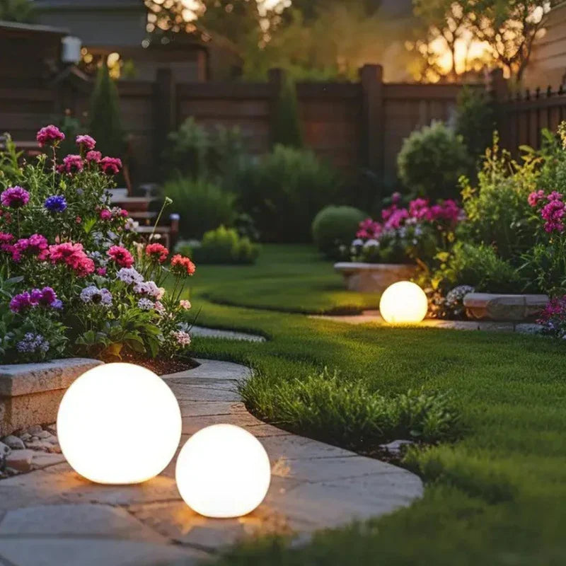 Spherical Garden Light 16 Colour LED Remote Control Weather-Resistant